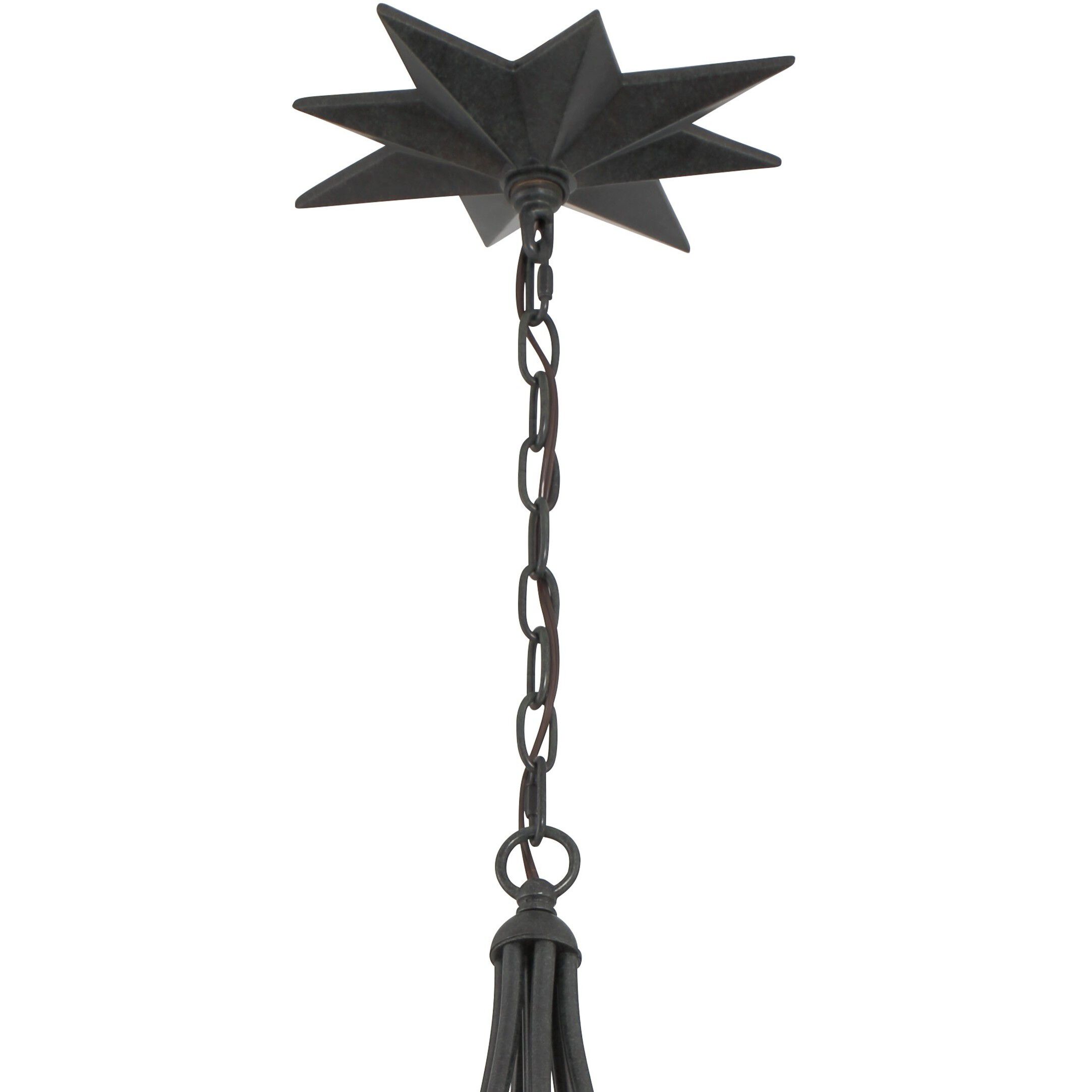 Astro 4 Light 27 inch Black Chandelier Ceiling Light