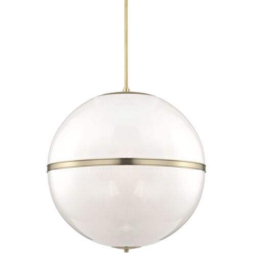 Truax 4 Light 30 inch Aged Brass Pendant Ceiling Light