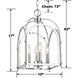 Kai 4 Light 10 inch Polished Chrome Pendant Ceiling Light