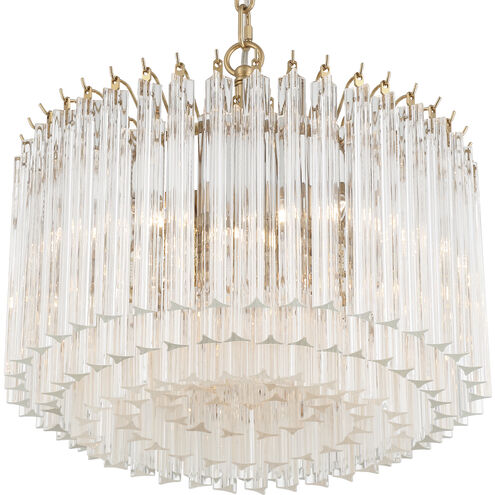 Lofton 5 Light 18 inch Aged Brass Chandelier Ceiling Light