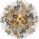 Addis 20 Light 31.5 inch Aged Brass Chandelier Ceiling Light in Tronchi Glass Autumn