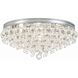 Calypso 6 Light 20 inch Polished Chrome Flush Ceiling Light