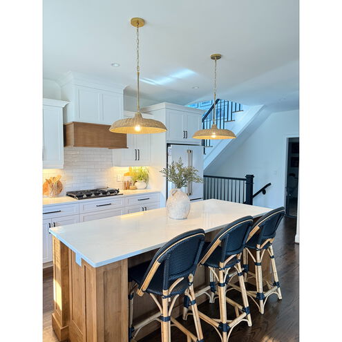 Odessa 1 Light 20.5 inch Soft Gold Pendant Ceiling Light