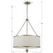 Broche 6 Light 24 inch Antique Silver Chandelier Ceiling Light