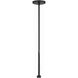 Abbott 8 Light 42 inch Black Linear Chandelier Ceiling Light in Antique White