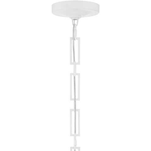 Alston 3 Light 18 inch Matte White/Antique Gold Pendant Ceiling Light in Matte White and Antique Gold