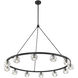 Aragon 12 Light 48 inch Matte Black Chandelier Ceiling Light