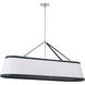Callahan 6 Light 47.5 inch Polished Nickel Linear Chandelier Ceiling Light