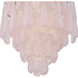 Ollie 16 Light 26.25 inch Aged Brass Chandelier Ceiling Light in Sand Glass Blush