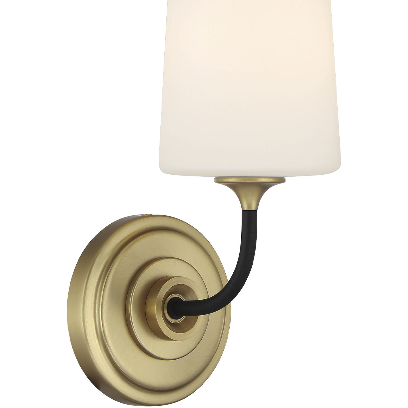 Niles 1 Light 6.25 inch Black Forged and Modern Gold Bath Wall Sconce Wall Light