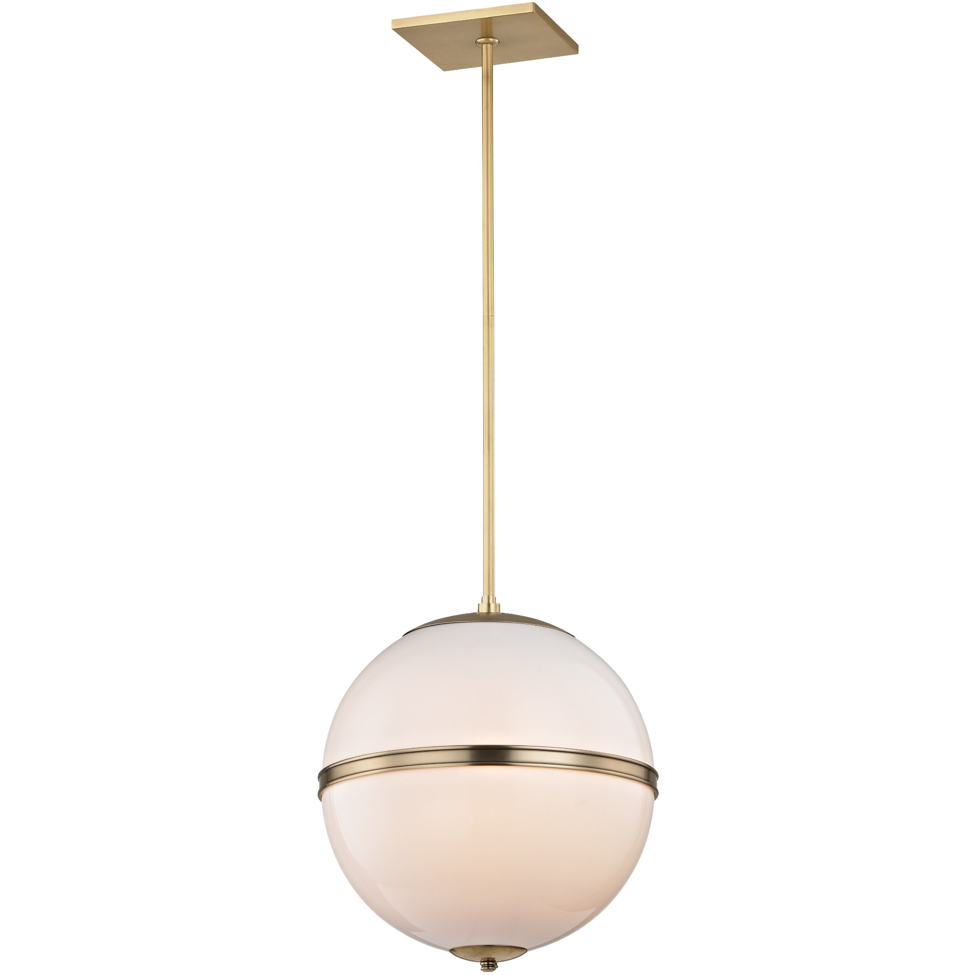 Truax Pendant Ceiling Light in Aged Brass