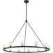 Aragon 12 Light 46.75 inch Matte Black Chandelier Ceiling Light