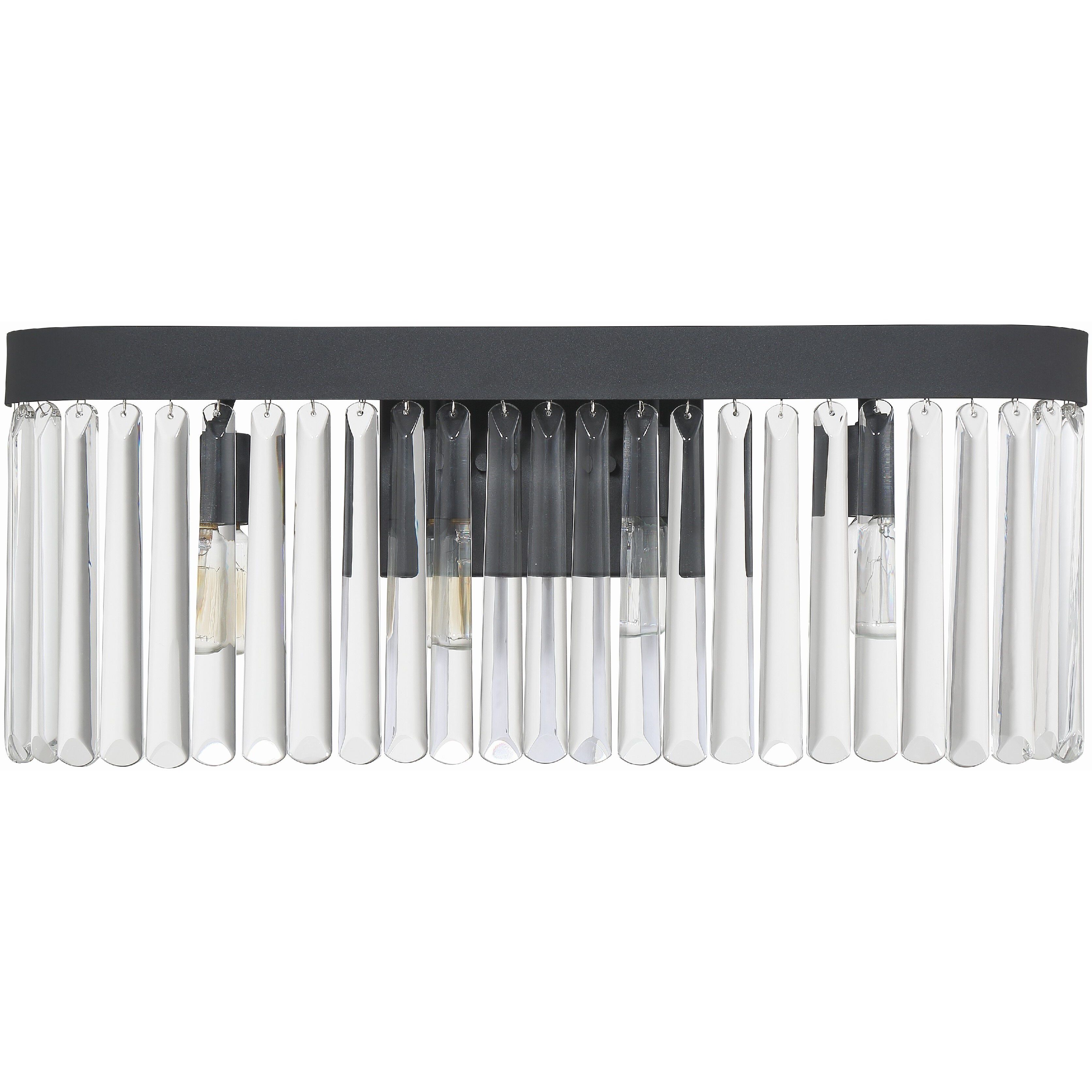 Emory Sconce Wall Light in Black Forged