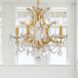 Filmore 4 Light 17 inch Antique Gold Mini Chandelier Ceiling Light in Clear Hand Cut