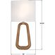 Jori Bath Wall Light in Aged Brass and Wood