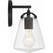 Voss Bath Sconce Wall Light in Matte Black