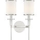 Hatfield Bath Wall Light in Polished Nickel