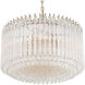 Lofton 7 Light 24 inch Aged Brass Chandelier Ceiling Light