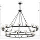 Aragon 30 Light 60 inch Matte Black Chandelier Ceiling Light