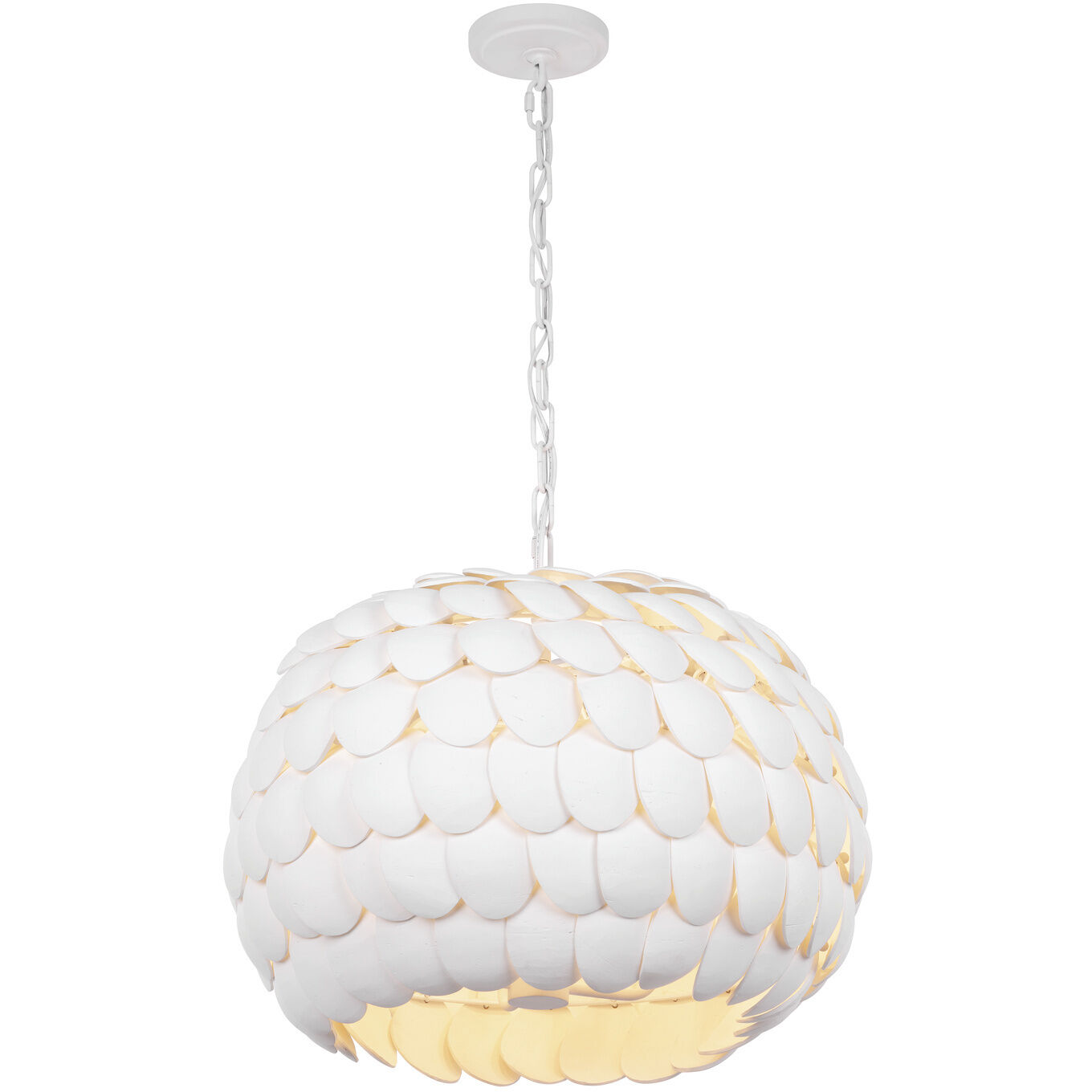 Talia 5 Light 20.5 inch Matte White Chandelier Ceiling Light