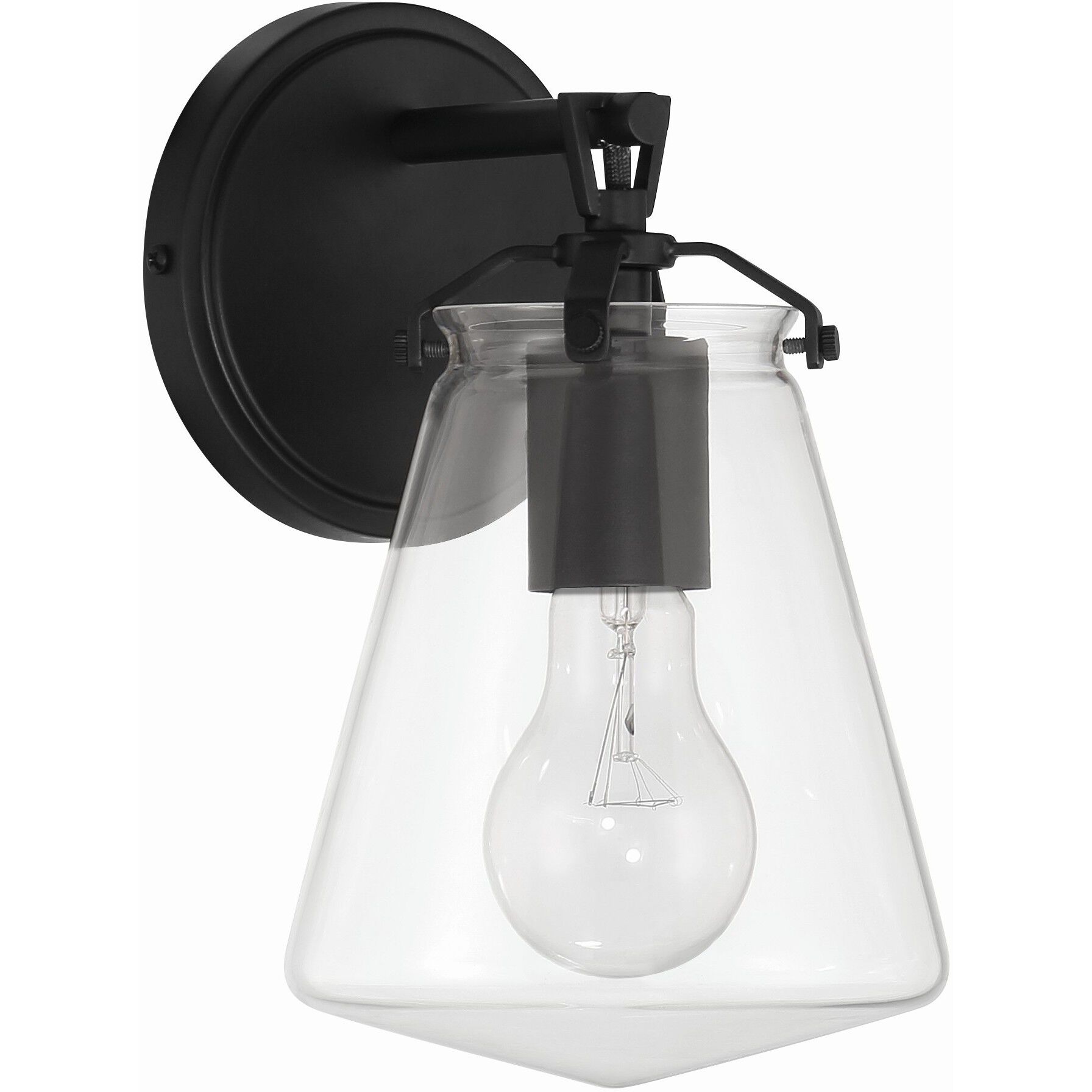 Voss Bath Sconce Wall Light in Matte Black