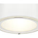 Fulton 2 Light 12 inch Polished Nickel Semi Flush Ceiling Light