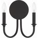 Payton Bath Wall Light in Black Forged