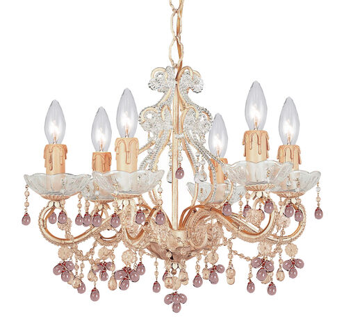 Paris Market 6 Light 18 inch Champagne Mini Chandelier Ceiling Light in Champagne (CM)