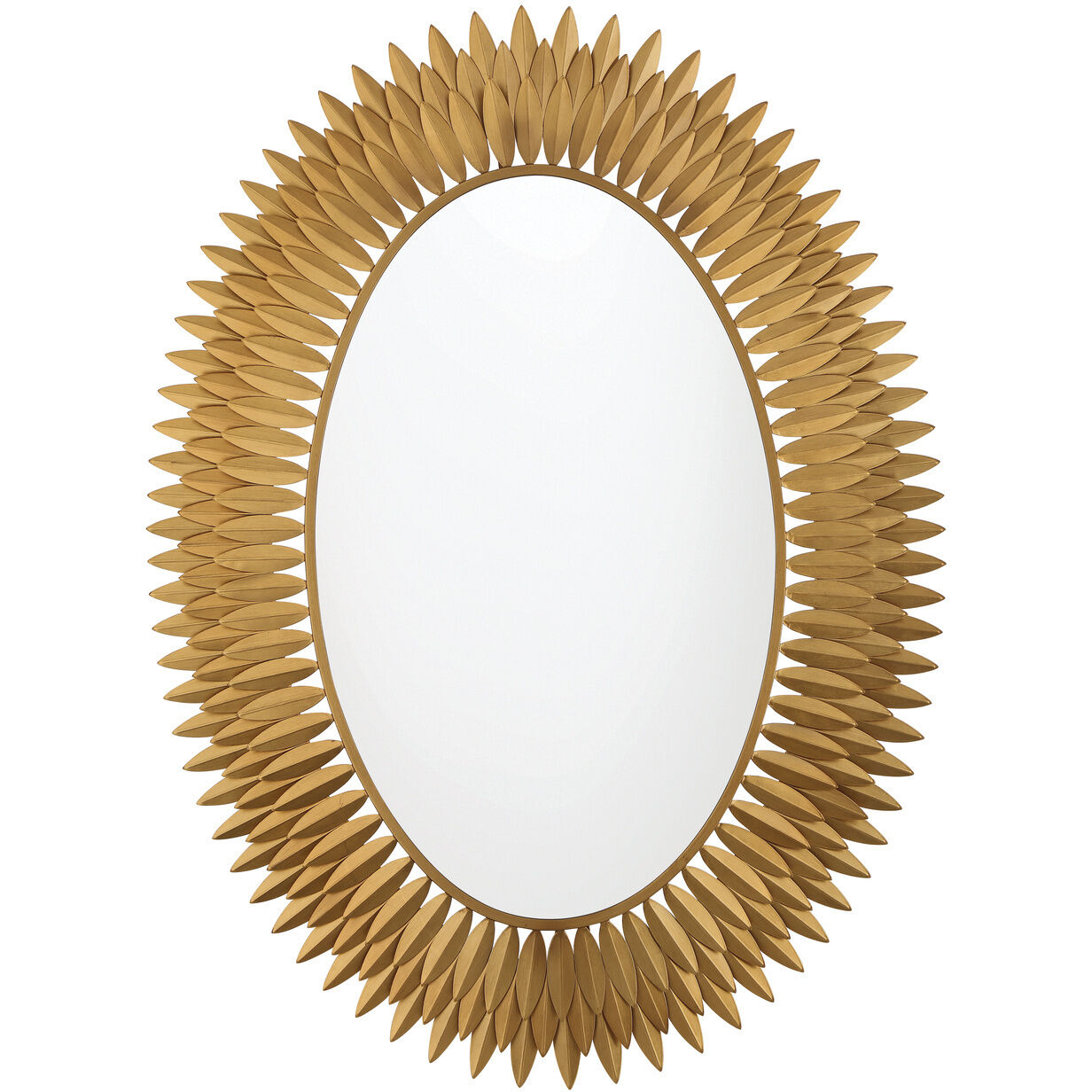 Broche 42.25 X 31.25 inch Antique Gold Mirror
