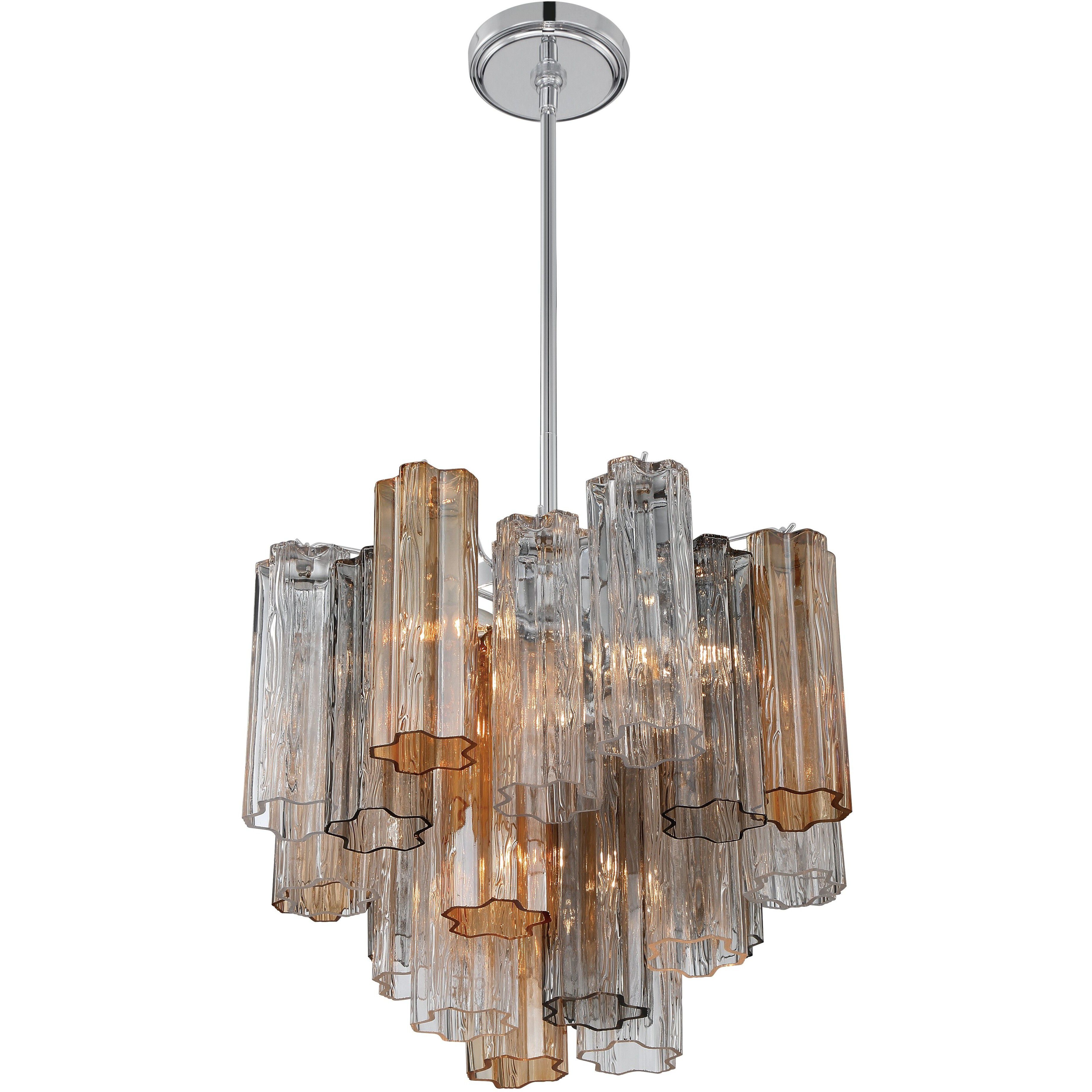 Addis 4 Light 17.75 inch Polished Chrome Mini Chandelier Ceiling Light in Autumn