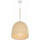Jasper 3 Light 16 inch Matte White Pendant Ceiling Light