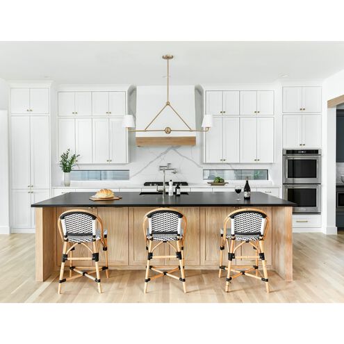 Xavier 2 Light 42 inch Vibrant Gold Chandelier Ceiling Light