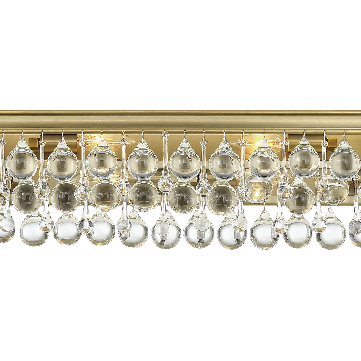 Calypso Bath Vanity Light Wall Light in Vibrant Gold
