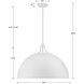 Soto 3 Light 23.5 inch White Chandelier Ceiling Light