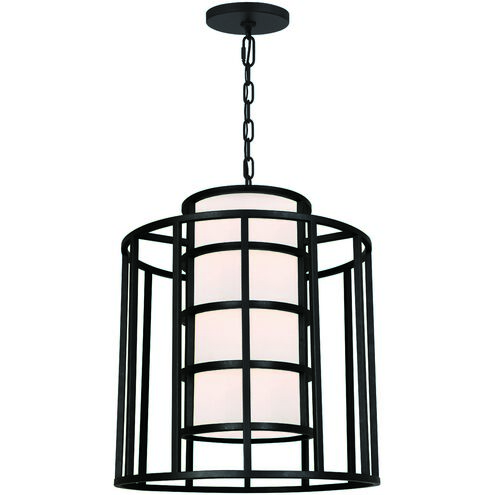 Hulton 6 Light 21 inch Matte Black Chandelier Ceiling Light