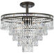 Mercer 7 Light 20 inch English Bronze Semi Flush Ceiling Light