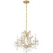 Maria Theresa 4 Light 16.5 inch Gold Mini Chandelier Ceiling Light in Clear Spectra
