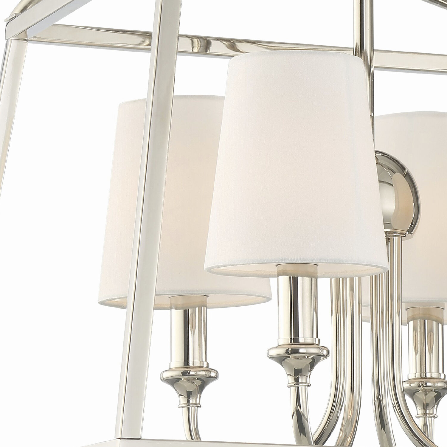 Sylvan 4 Light 16 inch Polished Nickel Semi Flush Ceiling Light