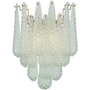 Ollie Wall Sconce Wall Light in Sand Glass Green