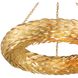 Broche 8 Light 33.5 inch Antique Gold Semi Flush Ceiling Light