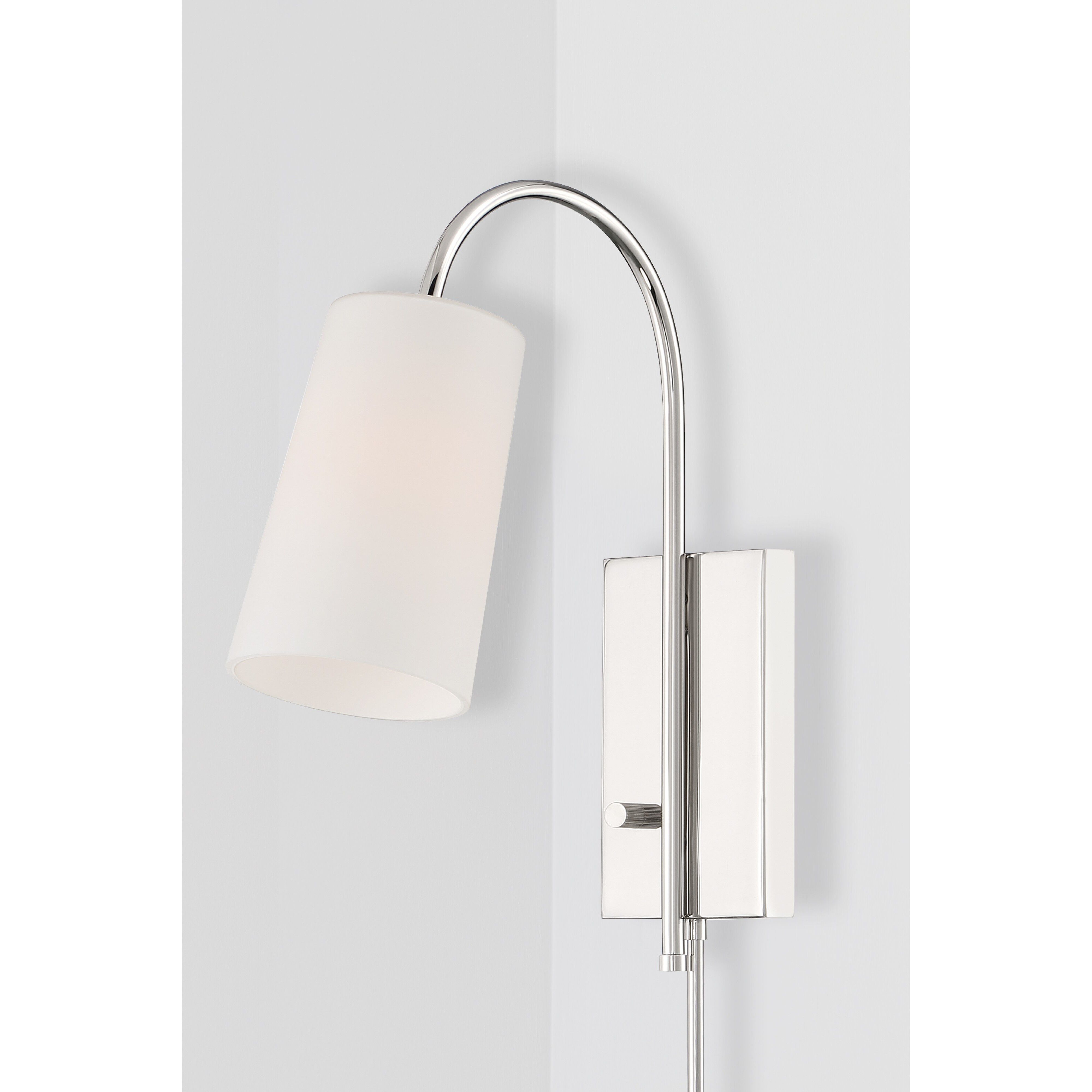 Alexa 13.25 inch 100.00 watt Polished Nickel Task Sconce Wall Light