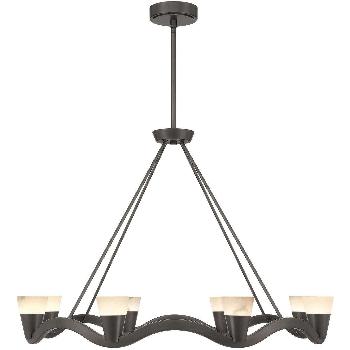 Vance 8 Light 39 inch Bronze Noir Chandelier Ceiling Light