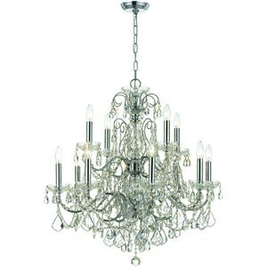 Imperial 12 Light 29.5 inch Polished Chrome Chandelier Ceiling Light in Clear Italian