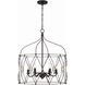 Zucca 6 Light 24 inch English Bronze and Antique Gold Chandelier Ceiling Light