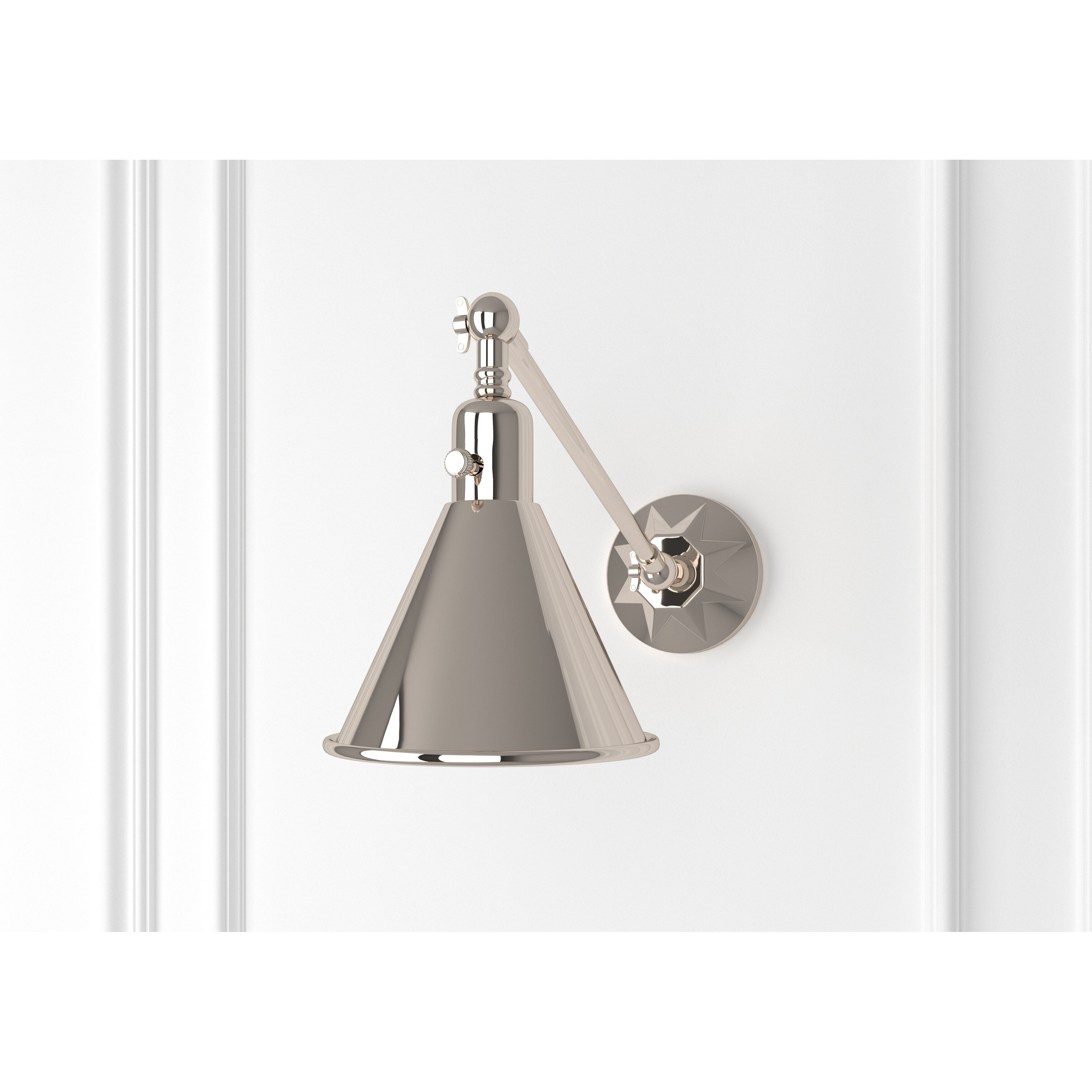Morgan 17 inch 60.00 watt Polished Nickel Task Sconce Wall Light