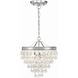 Calypso 3 Light 13 inch Polished Chrome Mini Chandelier Ceiling Light
