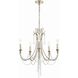 Arcadia 5 Light 23.5 inch Antique Silver Chandelier Ceiling Light