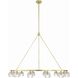 Aragon 12 Light 48 inch Soft Brass Chandelier Ceiling Light