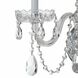 Traditional Crystal Sconce Wall Light in Clear Hand Cut, Polished Chrome