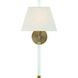Renee Bath Sconce Wall Light in Aged Brass
